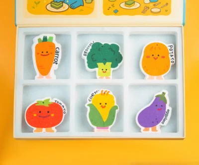 Vegetable Friends Cellulose Sponge Gift Box (18pcs) Vegetable Friends veggie cellulose sponge gift box overview